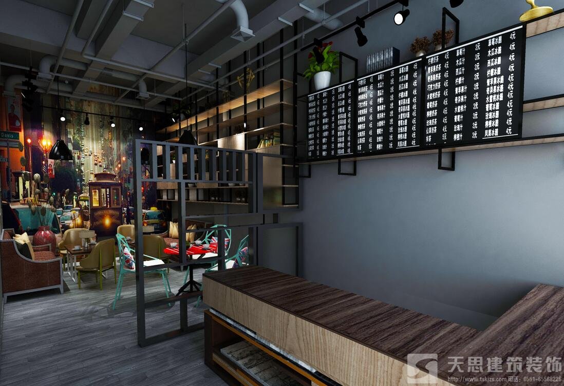 合肥奶茶加盟店裝修效果圖